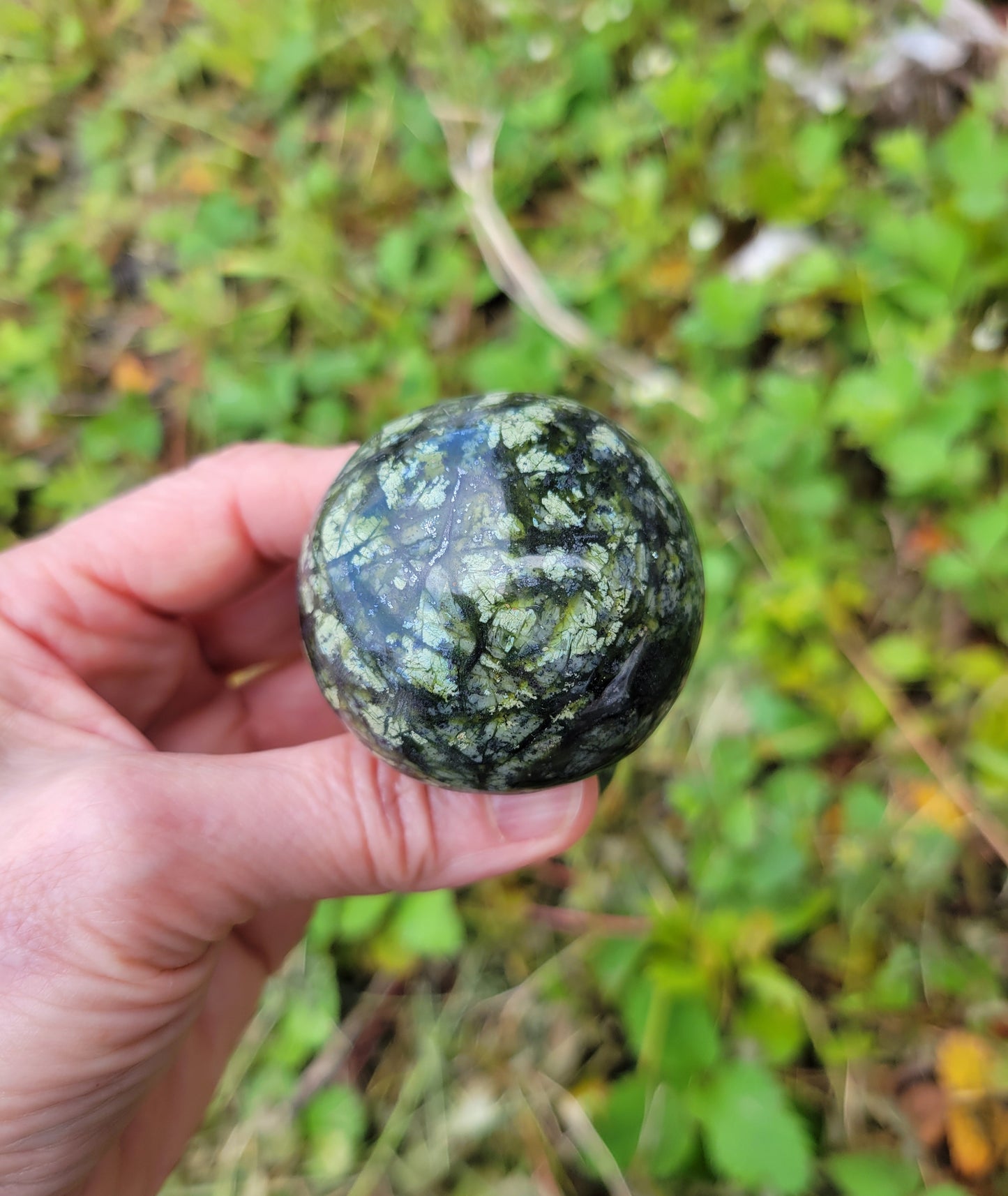 Serpentine Mushroom Carving from Pakistan