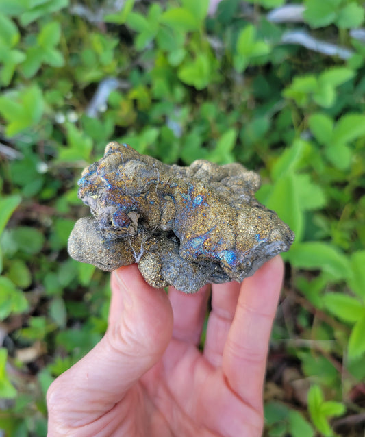 Pyrite with Rainbow Iridescence from Pakistan