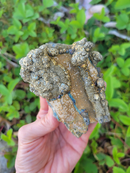 Pyrite with Rainbow Iridescence from Pakistan