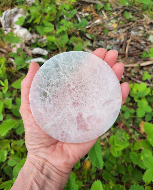 Selenite Charging Plate from Morocco