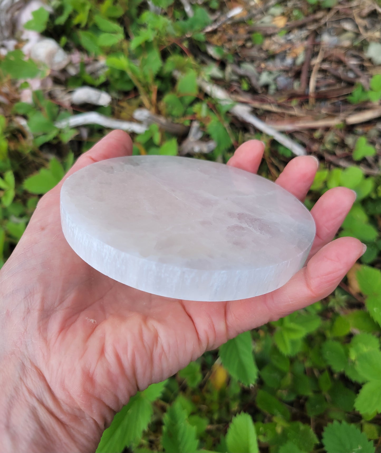 Selenite Charging Plate from Morocco