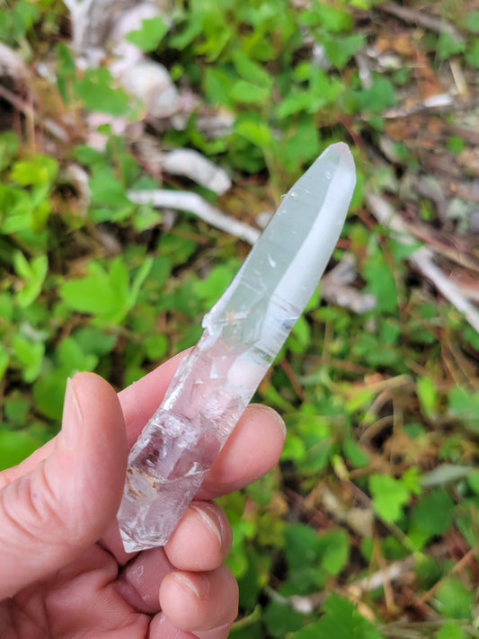 Lemurian Quartz from Colombia, Double Terminated and Manifestation