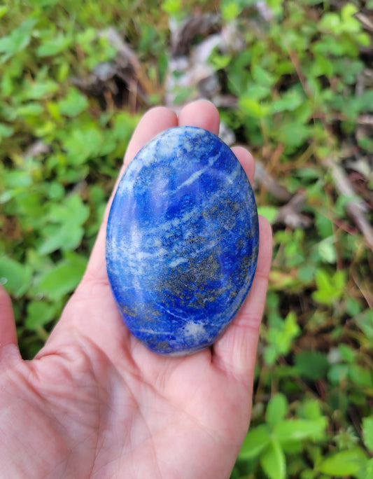 Lapis Lazuli Palm Stone from Pakistan