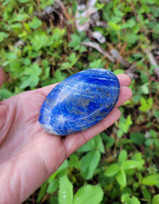 Lapis Lazuli Palm Stone from Pakistan