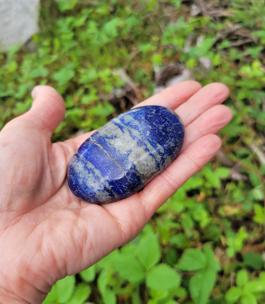 Lapis Lazuli Palm Stone from Pakistan