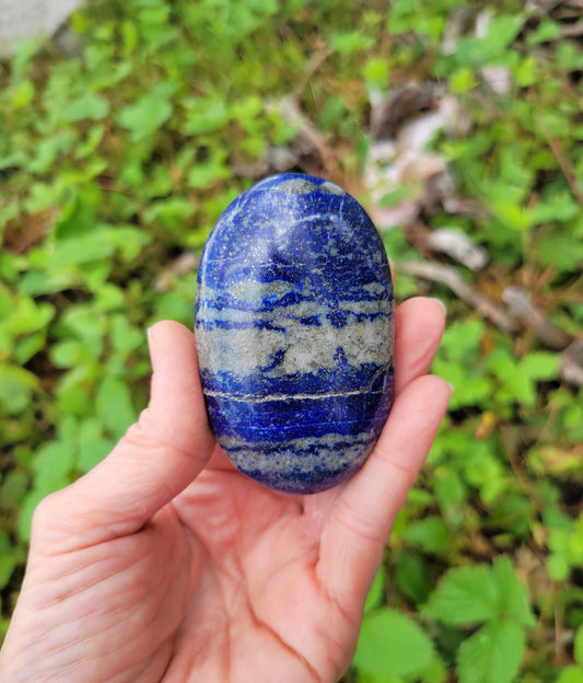 Lapis Lazuli Palm Stone from Pakistan