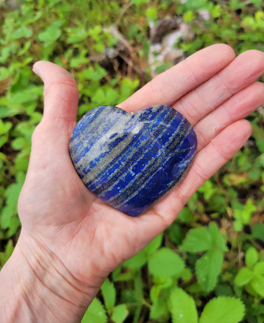 Lapis Lazuli Heart from Pakistan