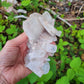 Pink Faden Quartz Cluster from Colombia