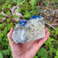 Afghanite, Lazulite, and Pyrite from Pakistan