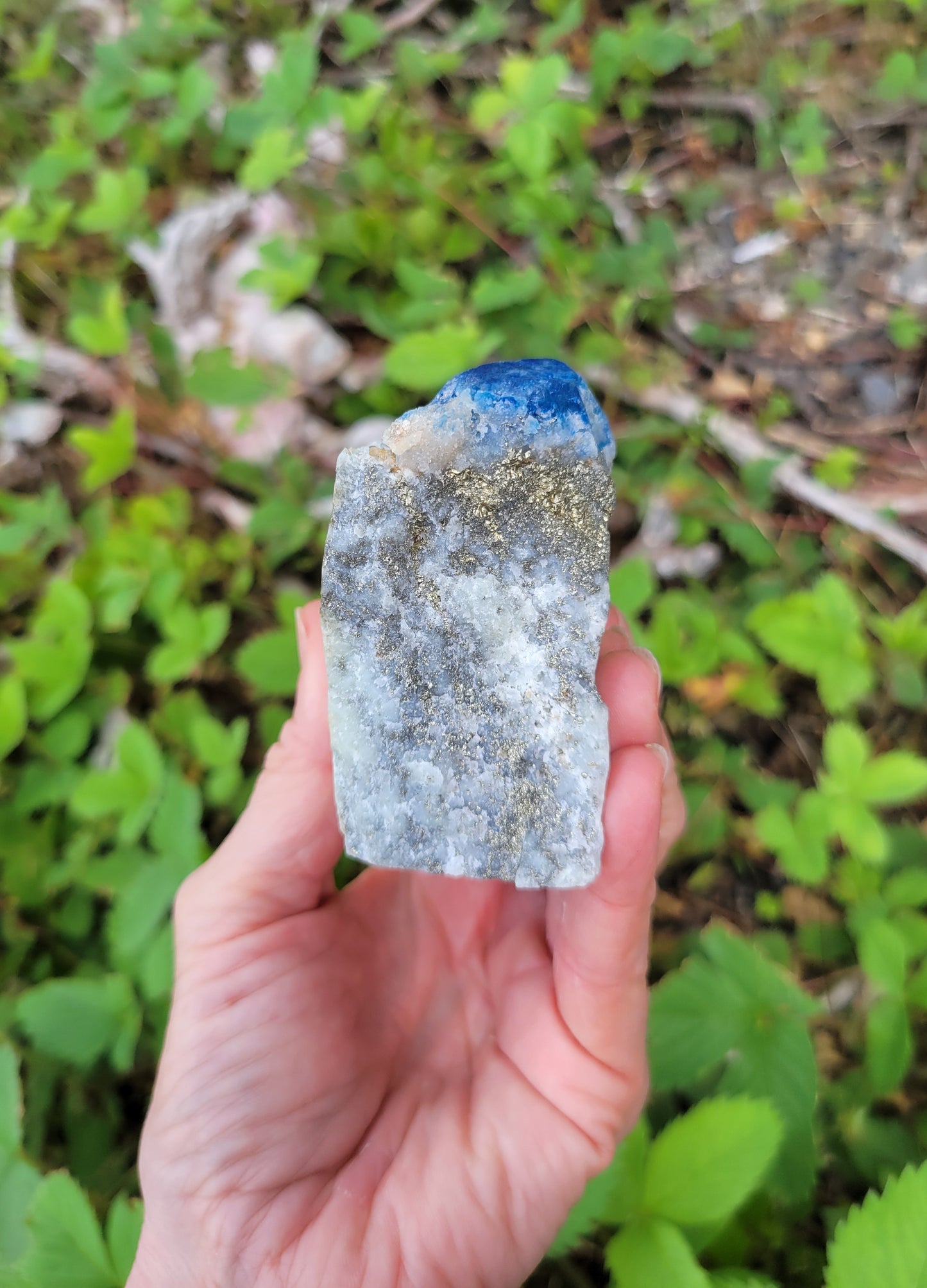 Afghanite, Lazulite, and Pyrite from Pakistan