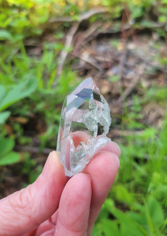Himalayan Cathedral Quartz with Clinochlore from Himachal Pradesh, India