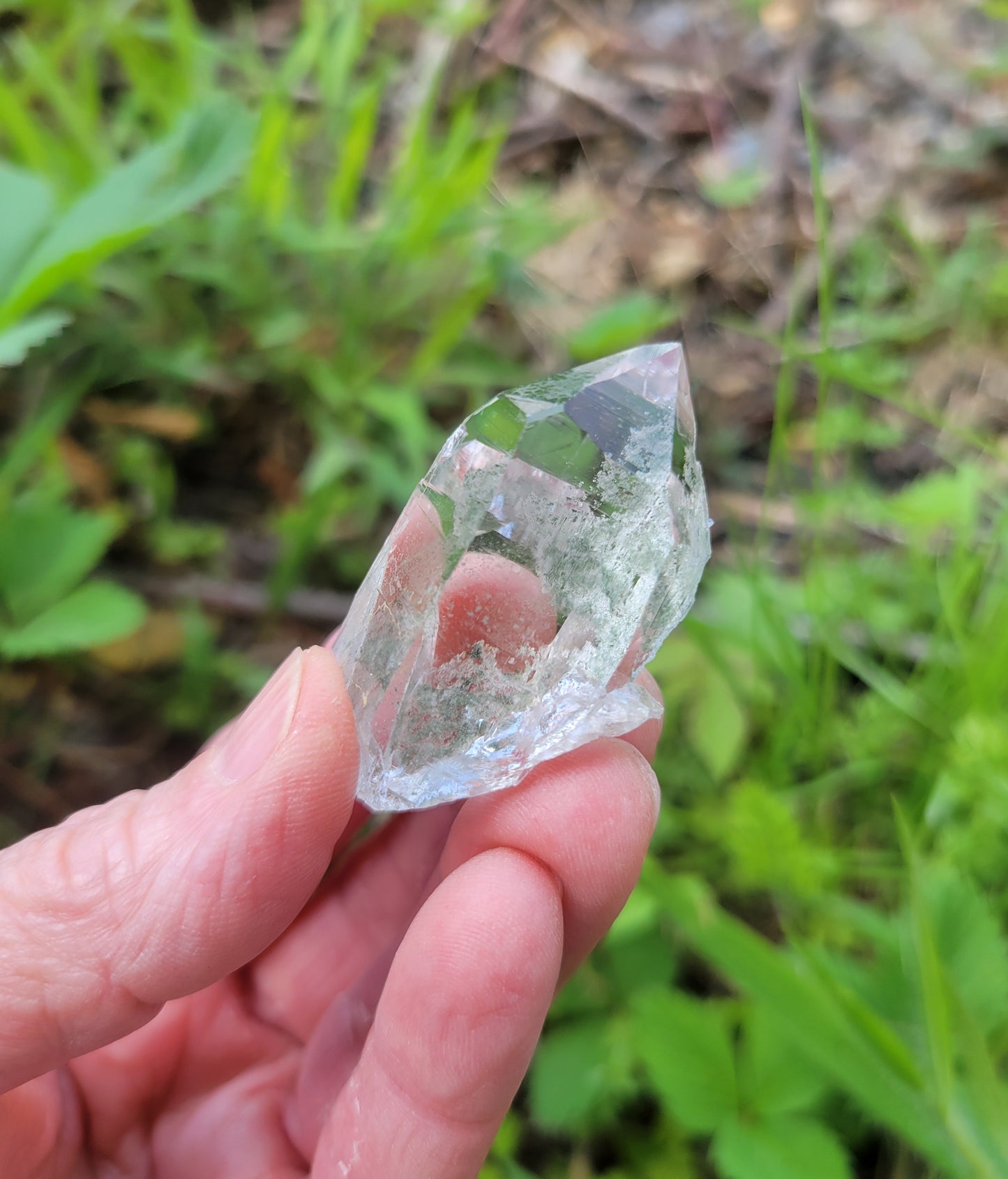 Himalayan Cathedral Quartz with Clinochlore from Himachal Pradesh, India