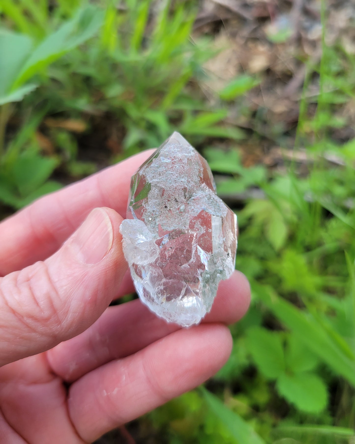 Himalayan Cathedral Quartz with Clinochlore from Himachal Pradesh, India