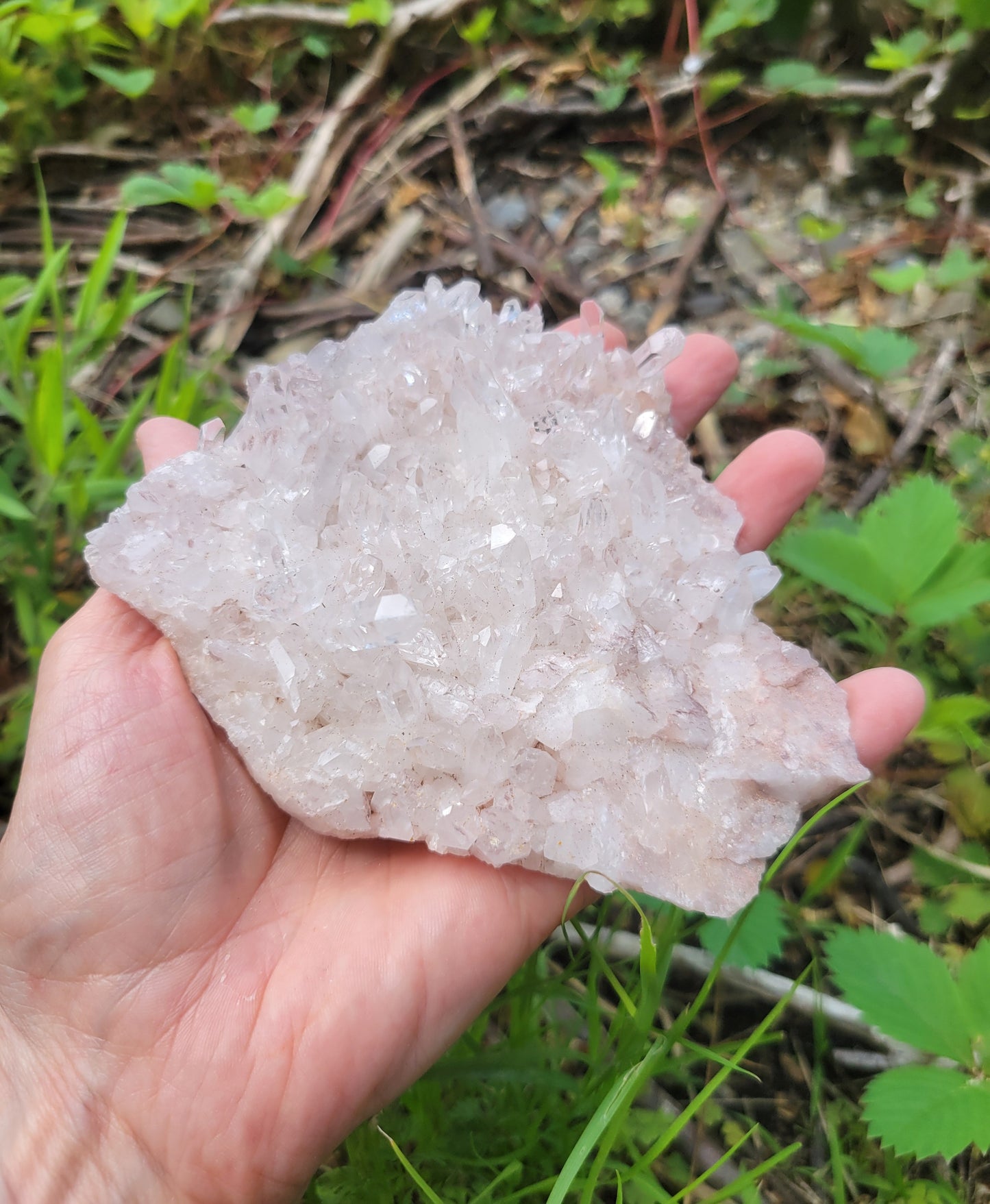 Pink Quartz Cluster from Santander, Colombia