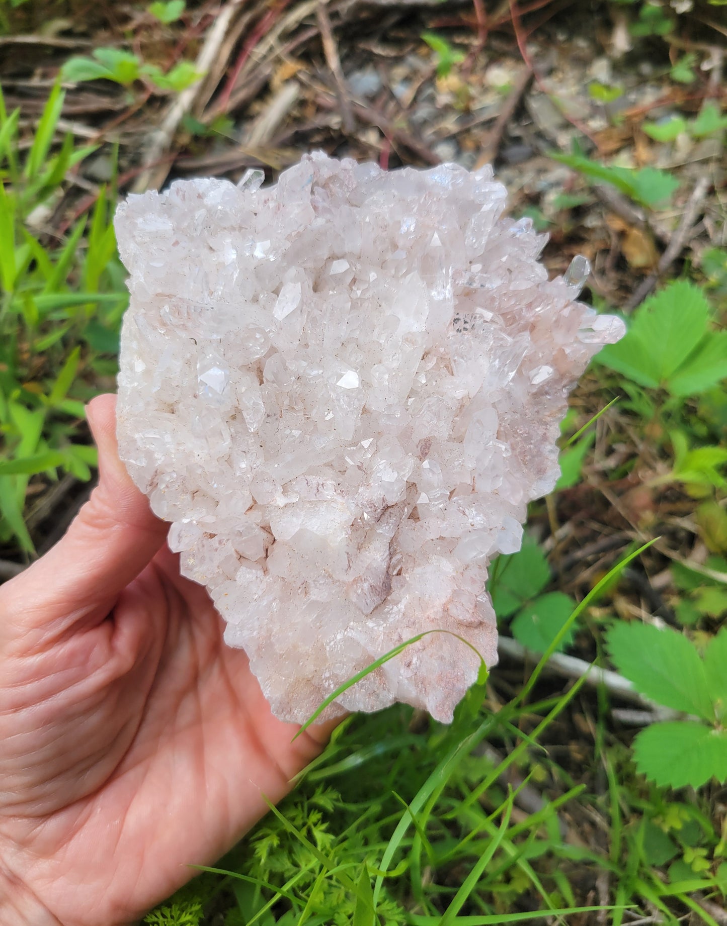 Pink Quartz Cluster from Santander, Colombia