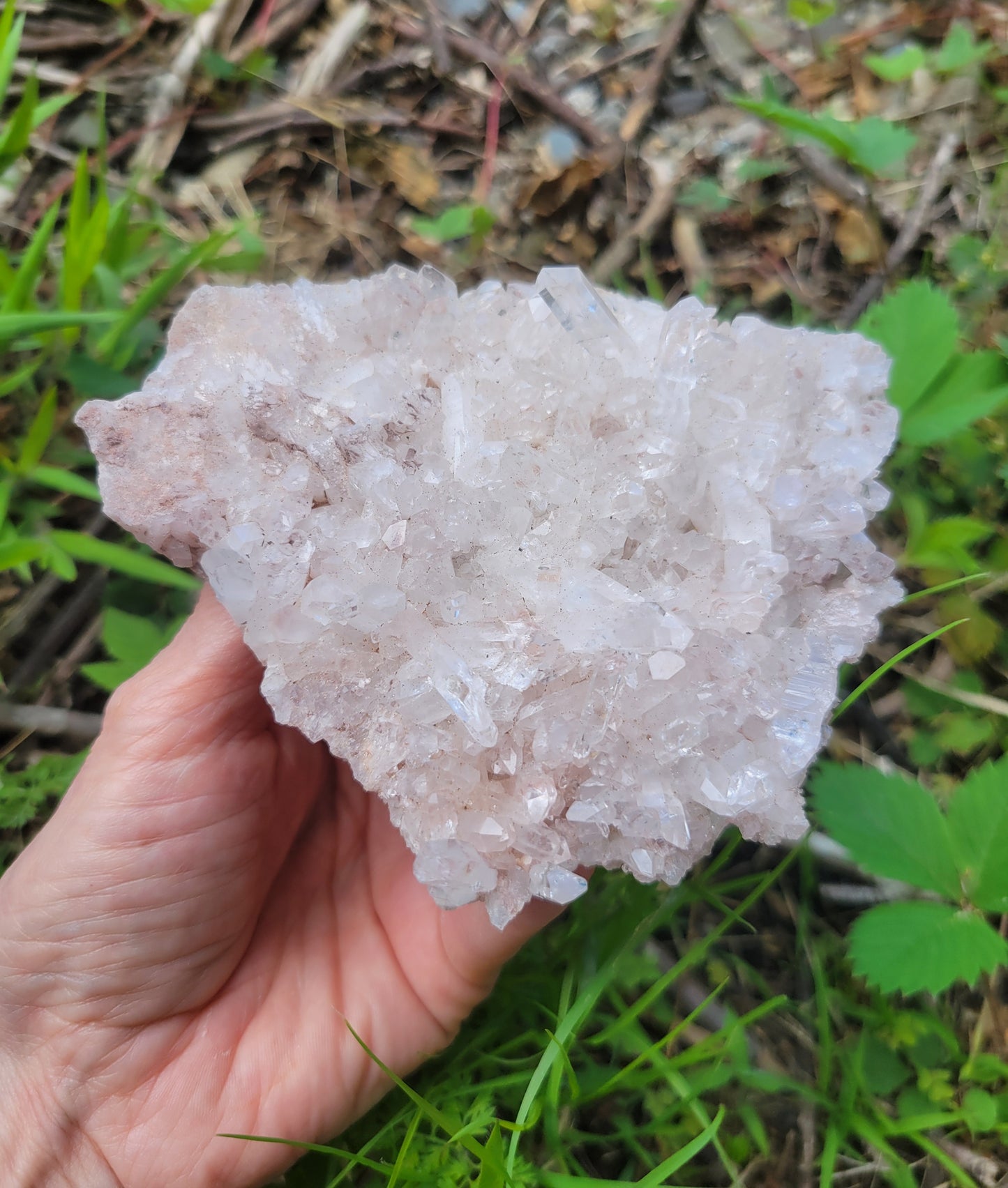 Pink Quartz Cluster from Santander, Colombia