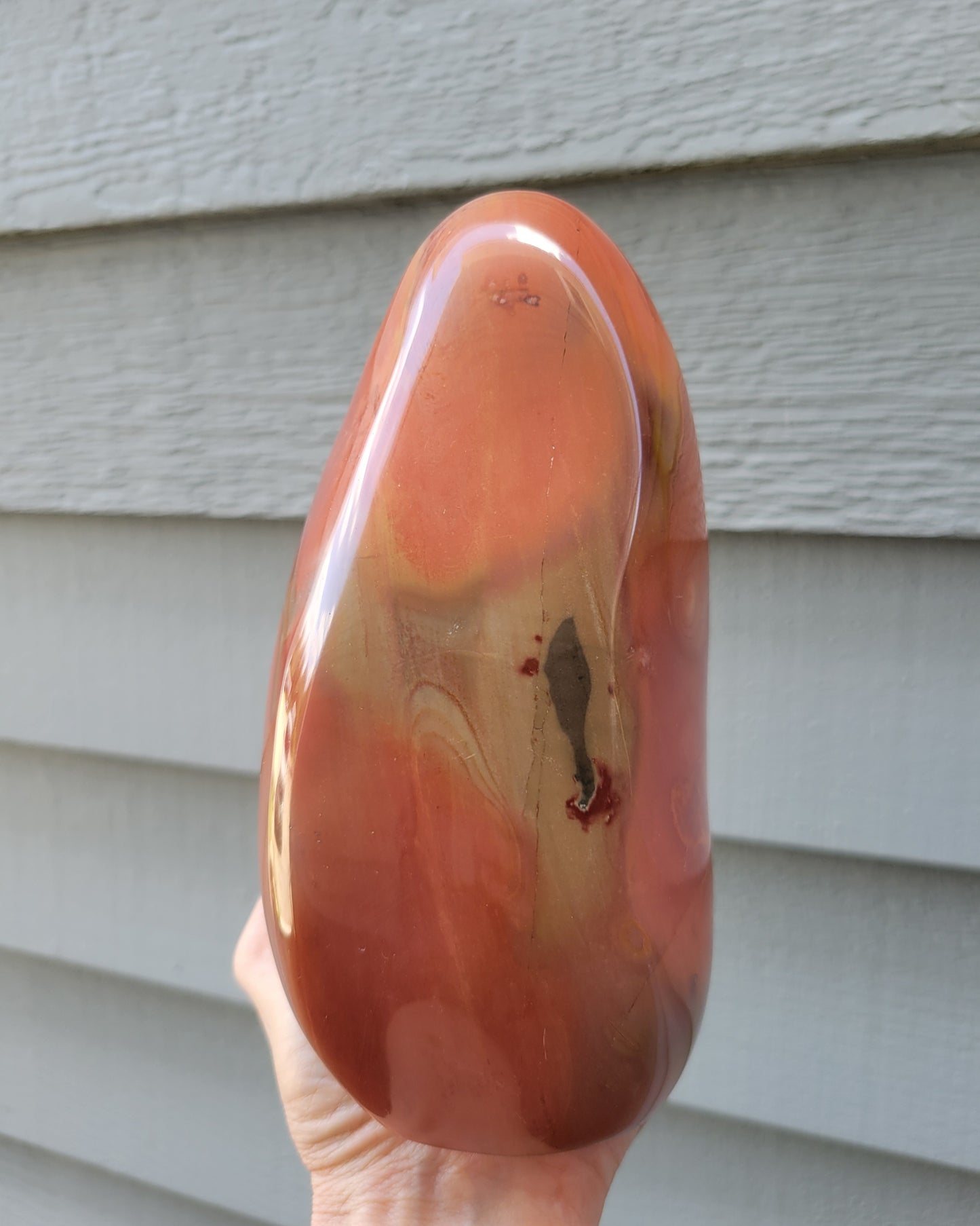 Polychrome Jasper Free Form Sculpture from Madagascar