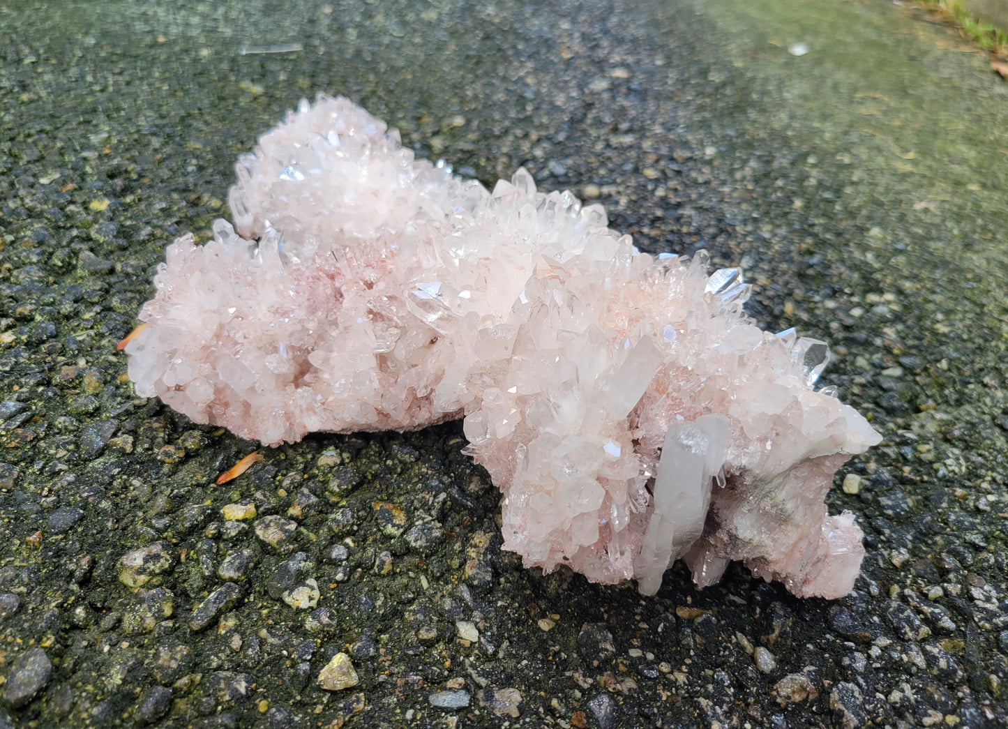 Pink Quartz Cluster from Santander, Colombia