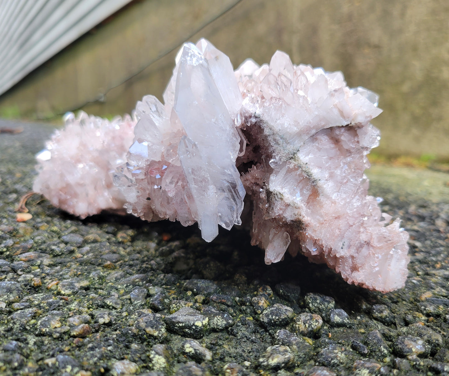 Pink Quartz Cluster from Santander, Colombia