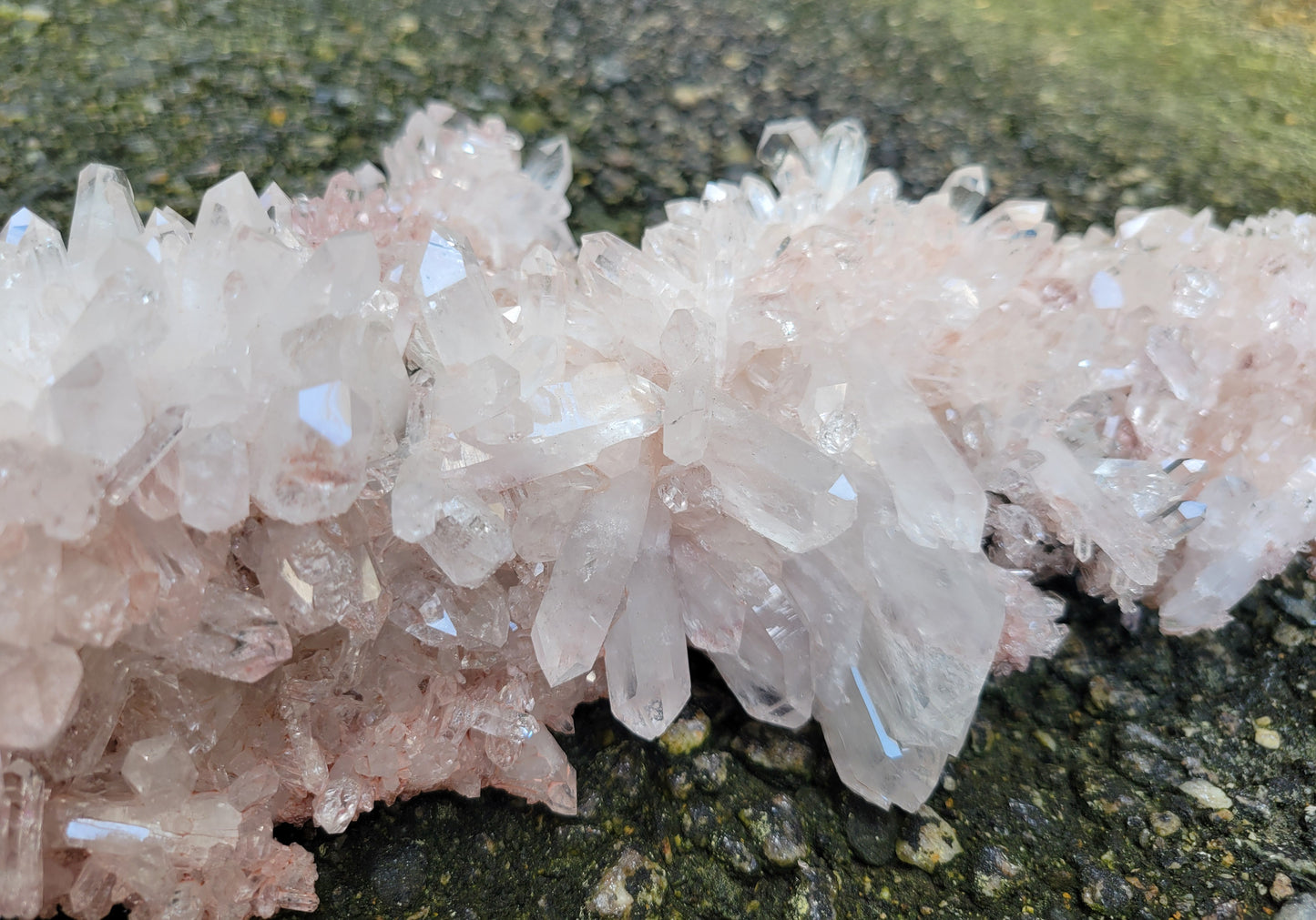 Pink Quartz Cluster from Santander, Colombia