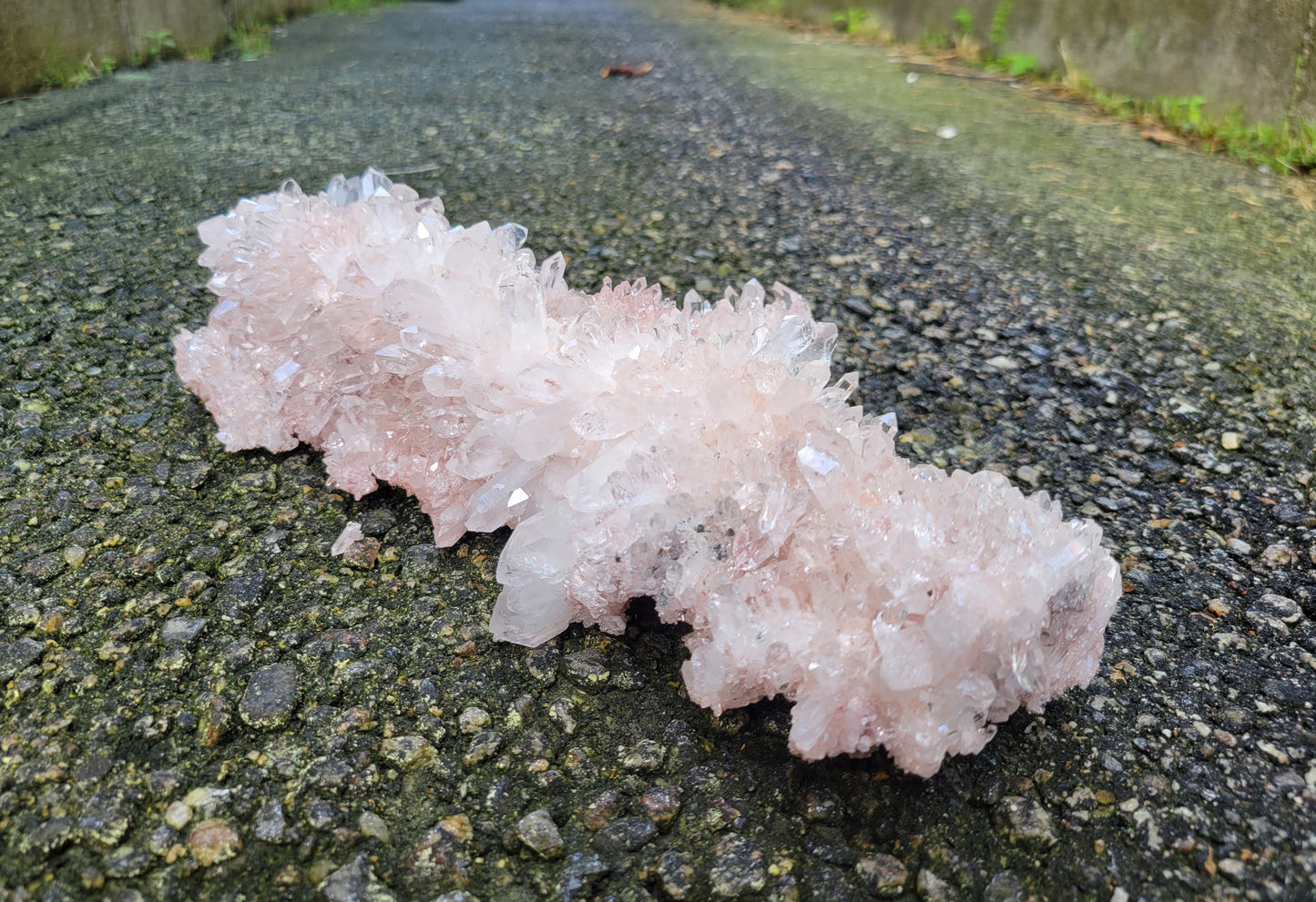 Pink Quartz Cluster from Santander, Colombia