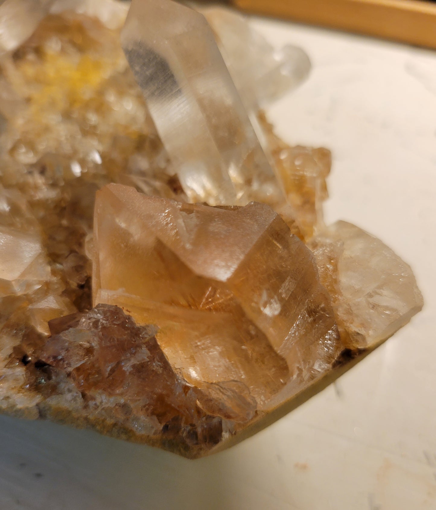 Himalayan Rutilated Samadhi Quartz Cluster from India