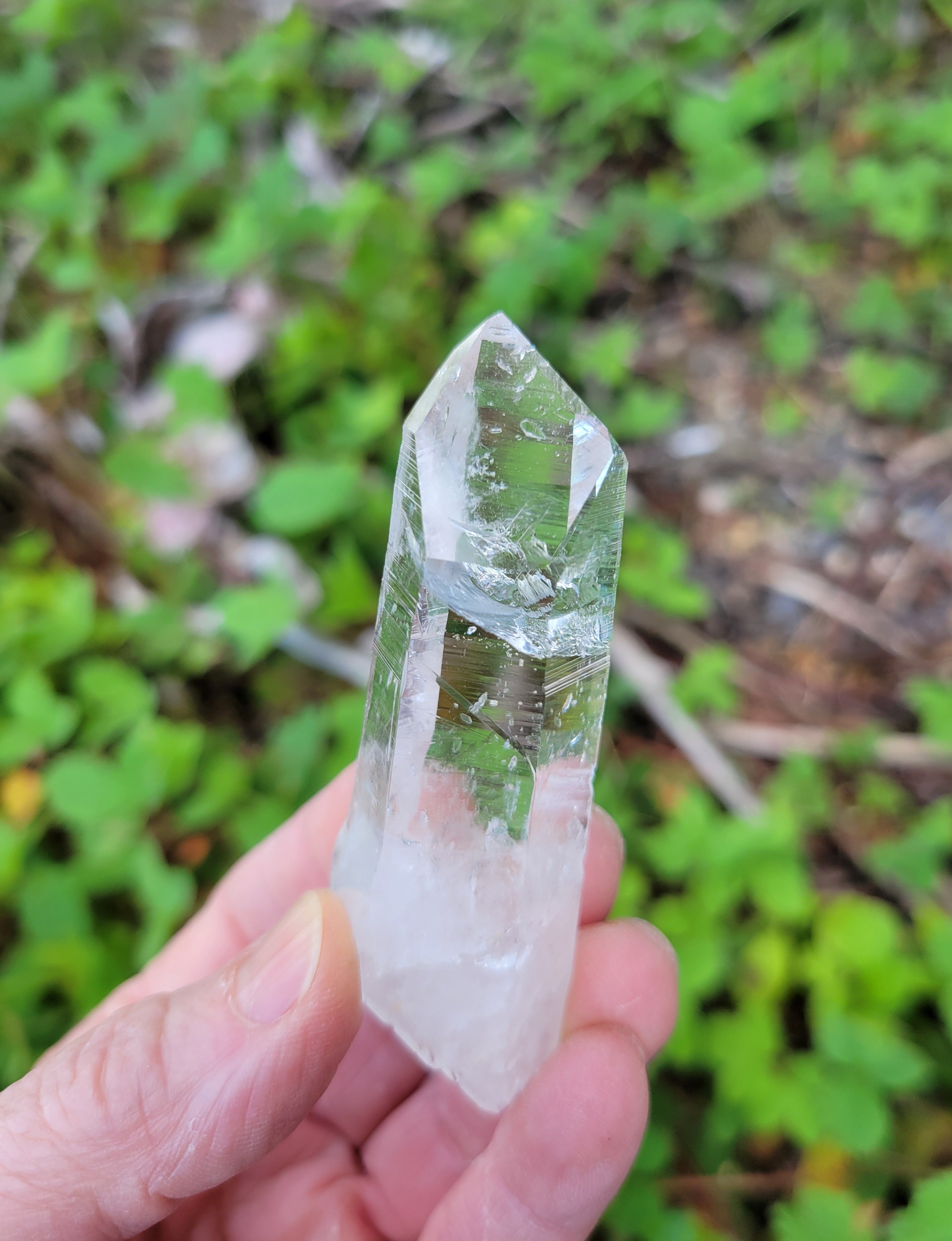 Optical Quartz from Colombia, Curved and Self-healed – Lavish Earth