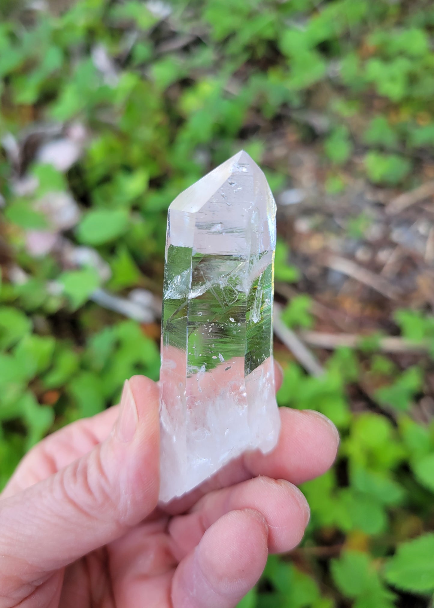 Optical Quartz from Colombia, Curved and Self-healed