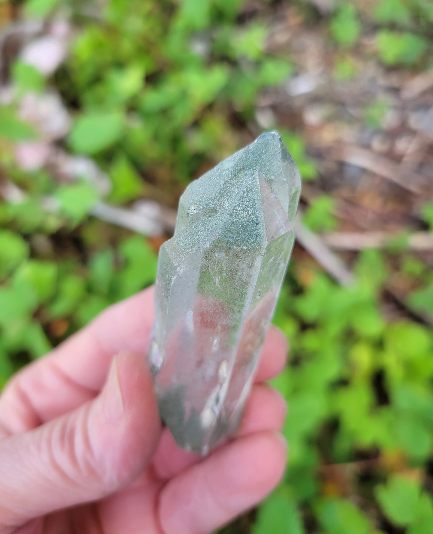 Himalayan Cathedral Quartz with Clinochlore Phantom from Himachal Pradesh, India