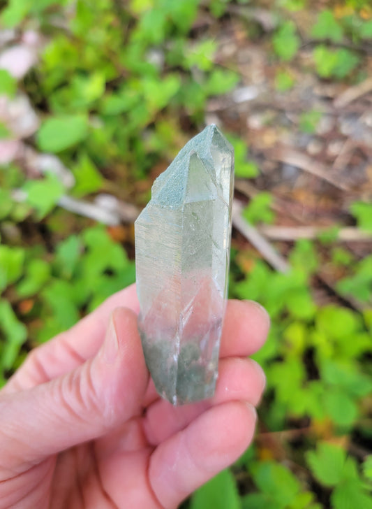 Himalayan Cathedral Quartz with Clinochlore Phantom from Himachal Pradesh, India