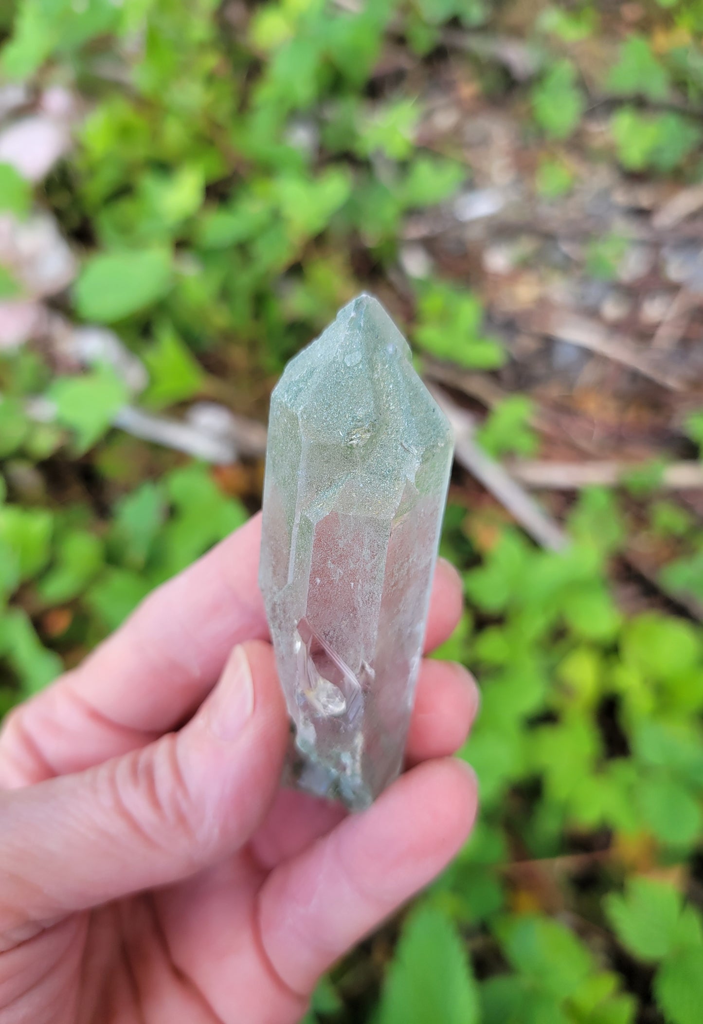 Himalayan Cathedral Quartz with Clinochlore Phantom from Himachal Pradesh, India