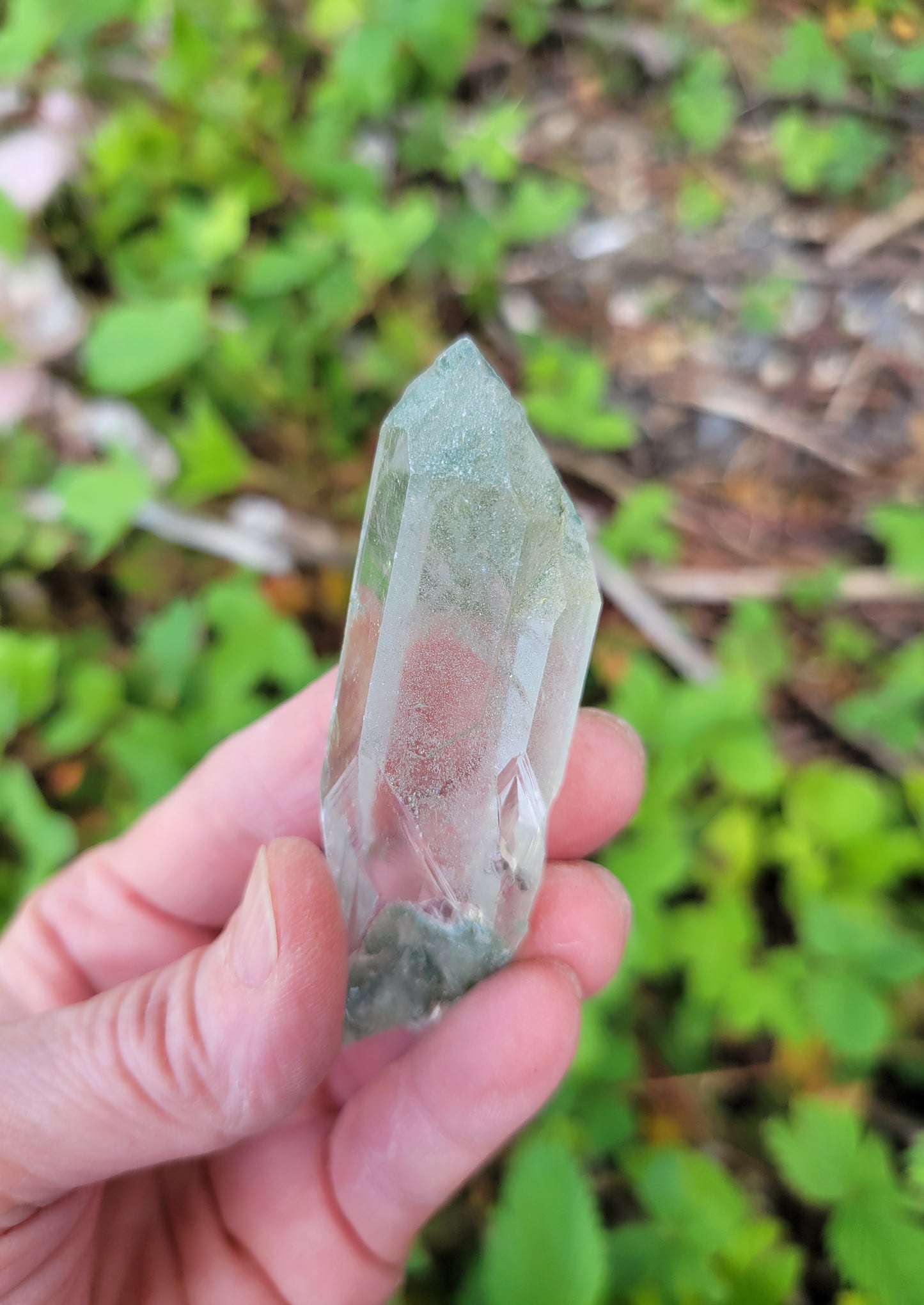 Himalayan Cathedral Quartz with Clinochlore Phantom from Himachal Pradesh, India