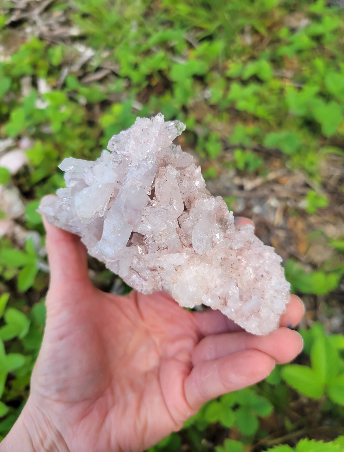 Pink Quartz Cluster from Santander, Colombia