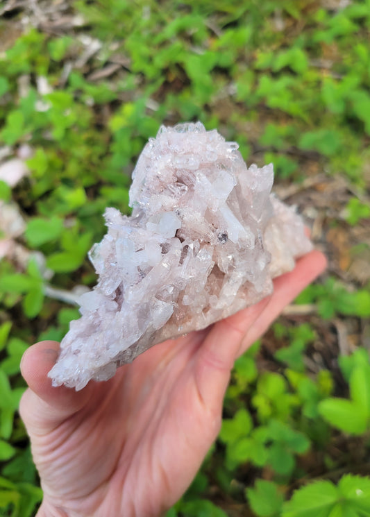 Pink Quartz Cluster from Santander, Colombia