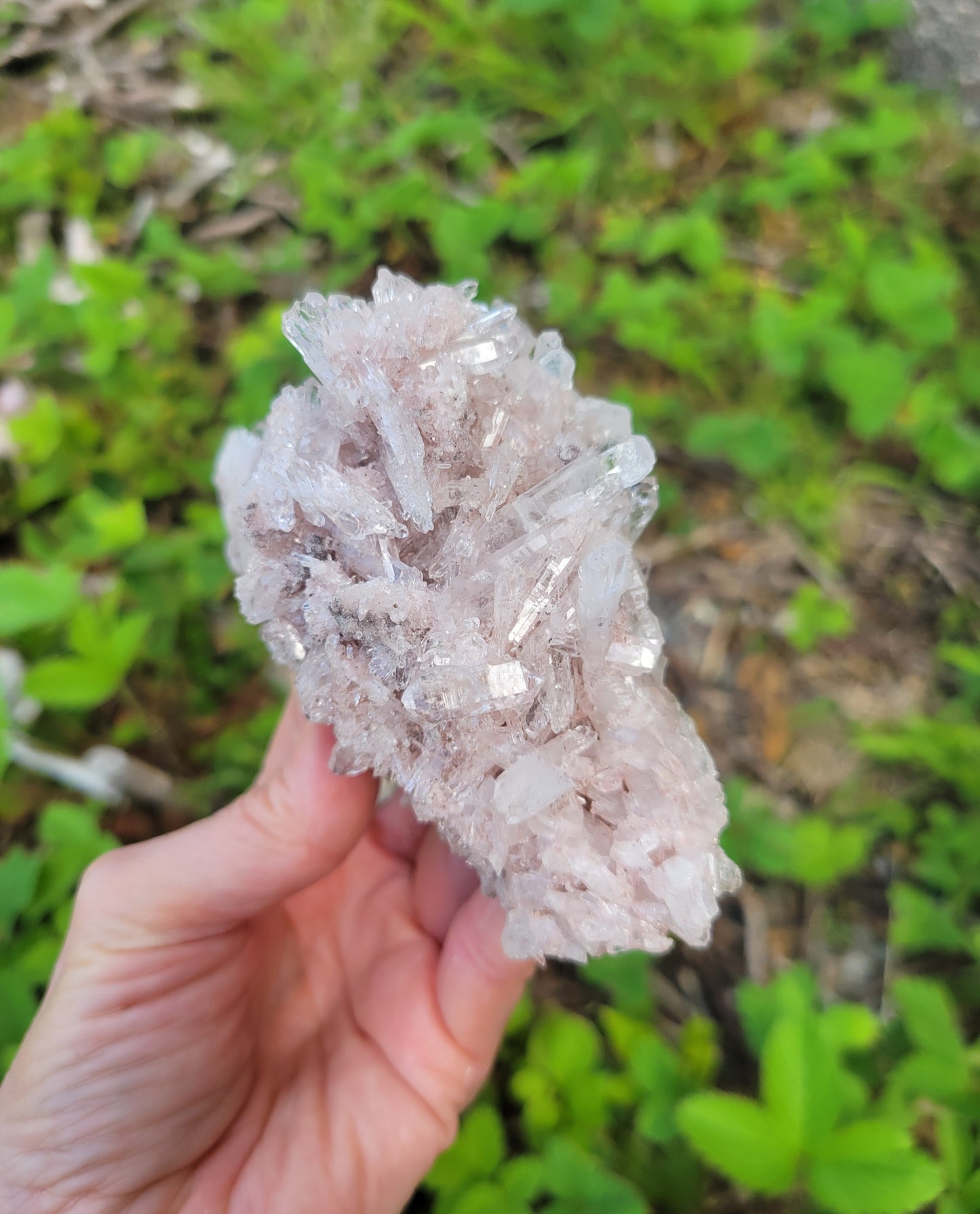 Pink Quartz Cluster from Santander, Colombia