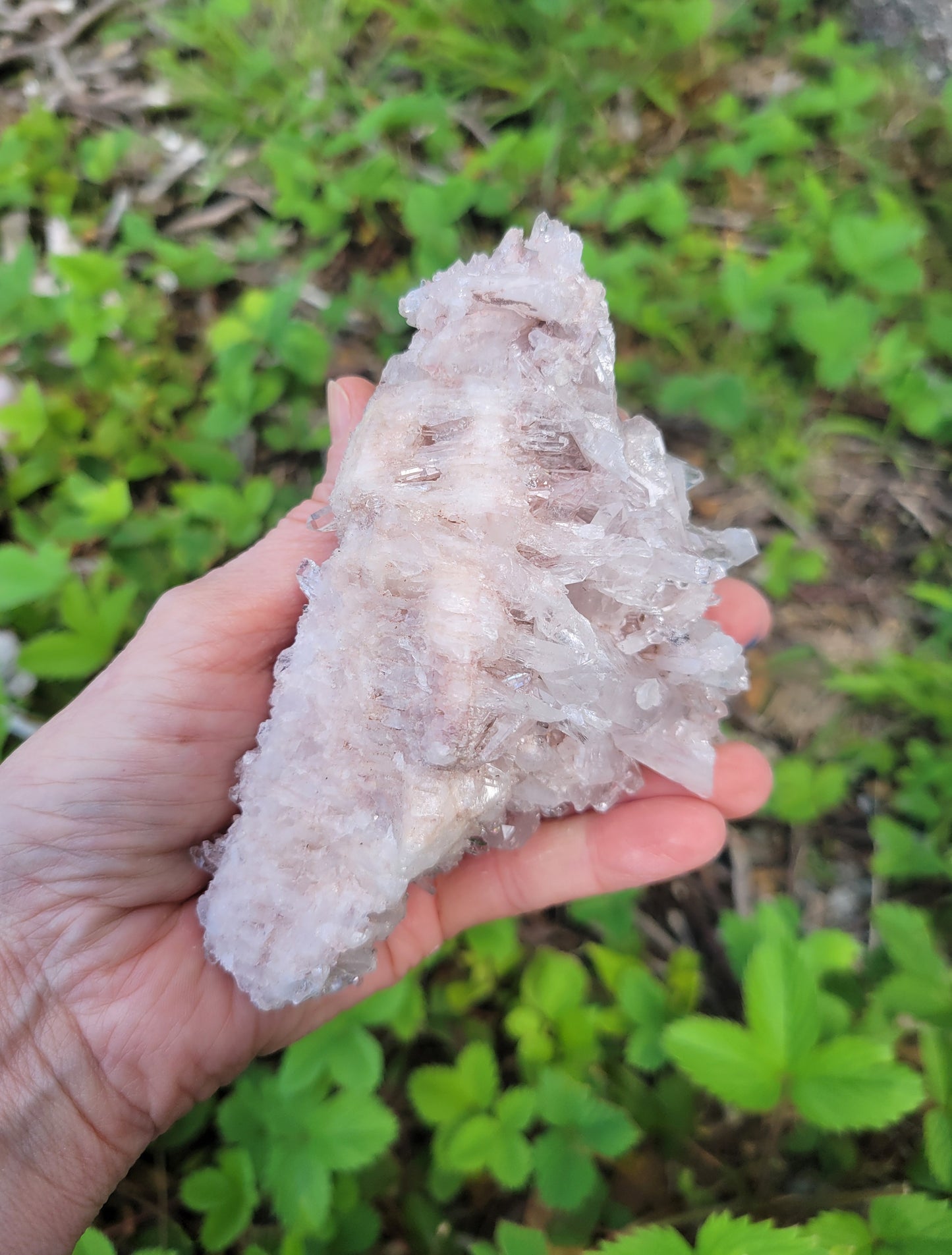 Pink Quartz Cluster from Santander, Colombia