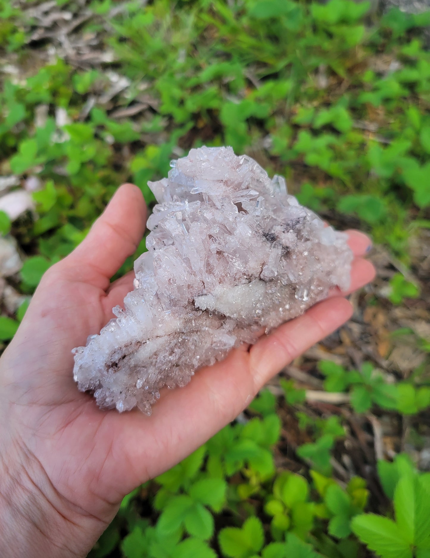 Pink Quartz Cluster from Santander, Colombia