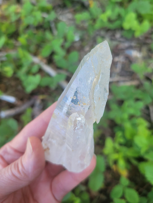 Lemurian Quartz from Colombia, Self-repaired