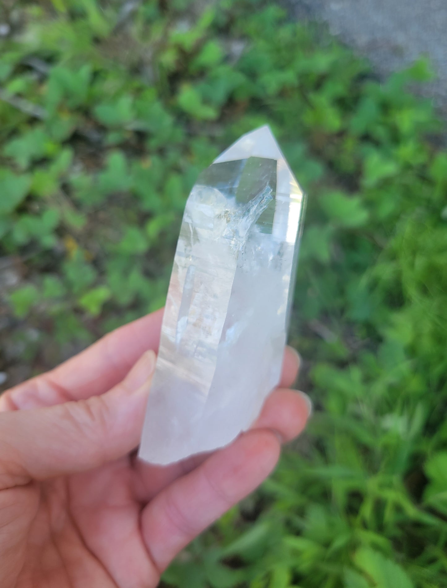 Blue Mist Quartz Point from Colombia