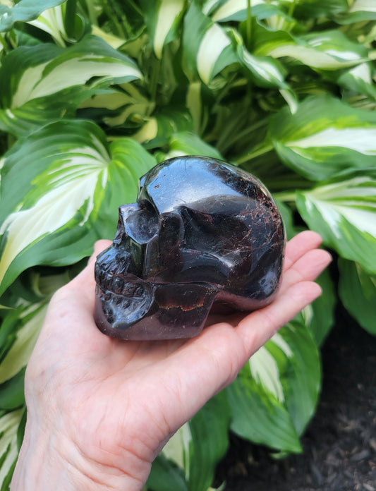 Garnet Skull from India