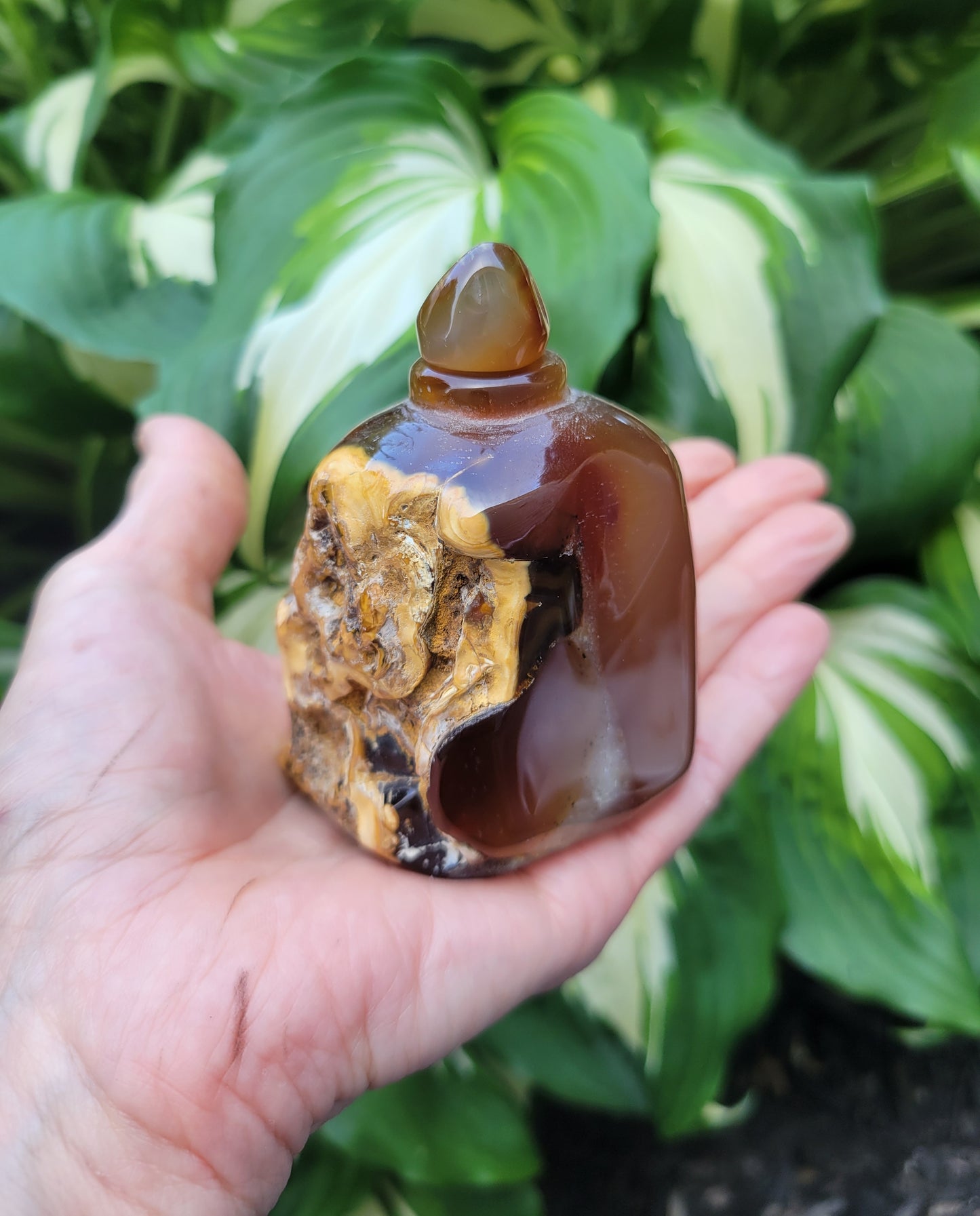 Carnelian Bottle from Madagascar