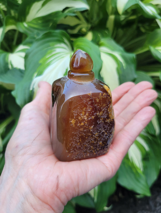 Carnelian Bottle from Madagascar