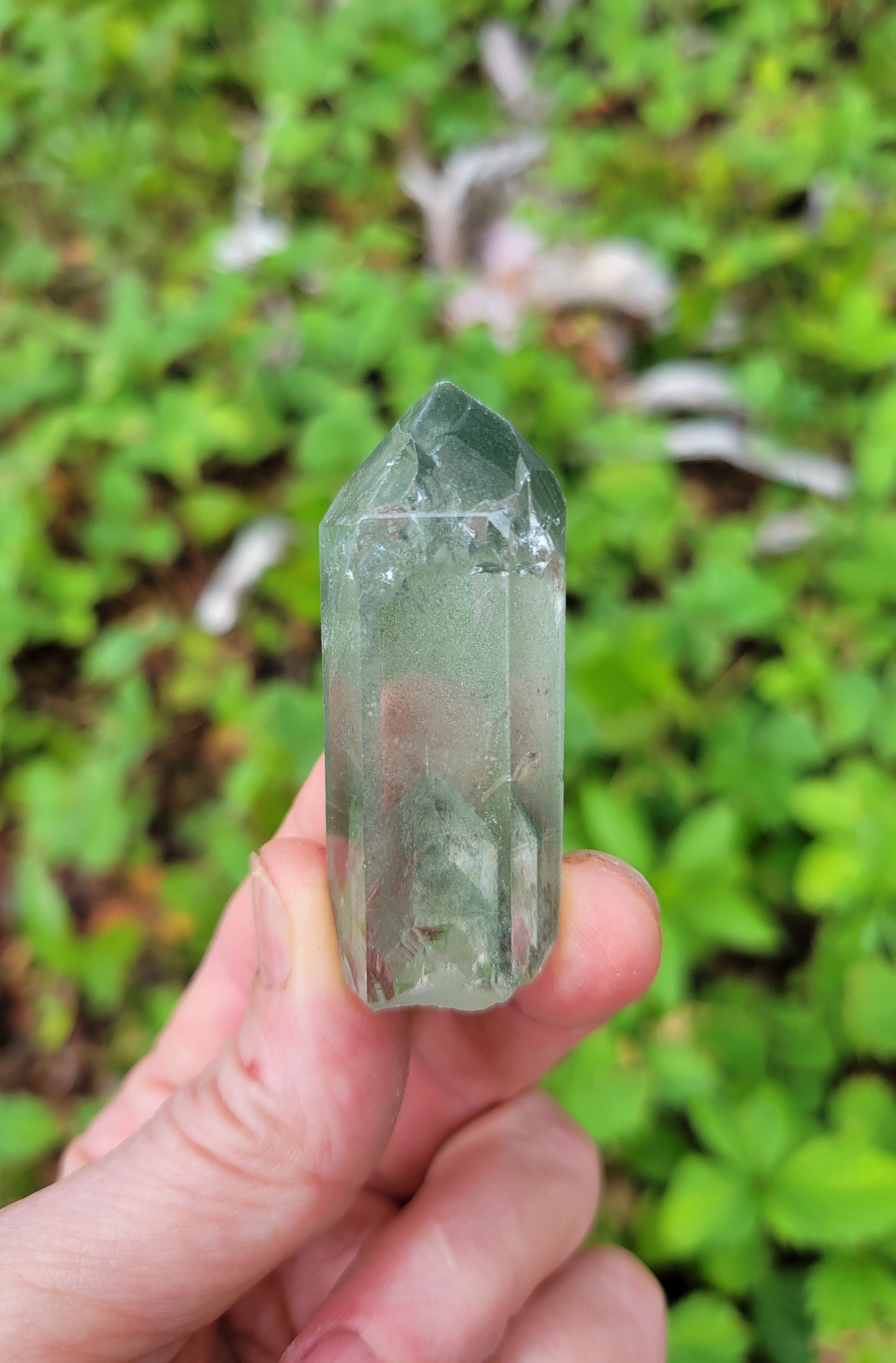 Himalayan Quartz with Clinochlore Phantoms from Himachal Pradesh, India