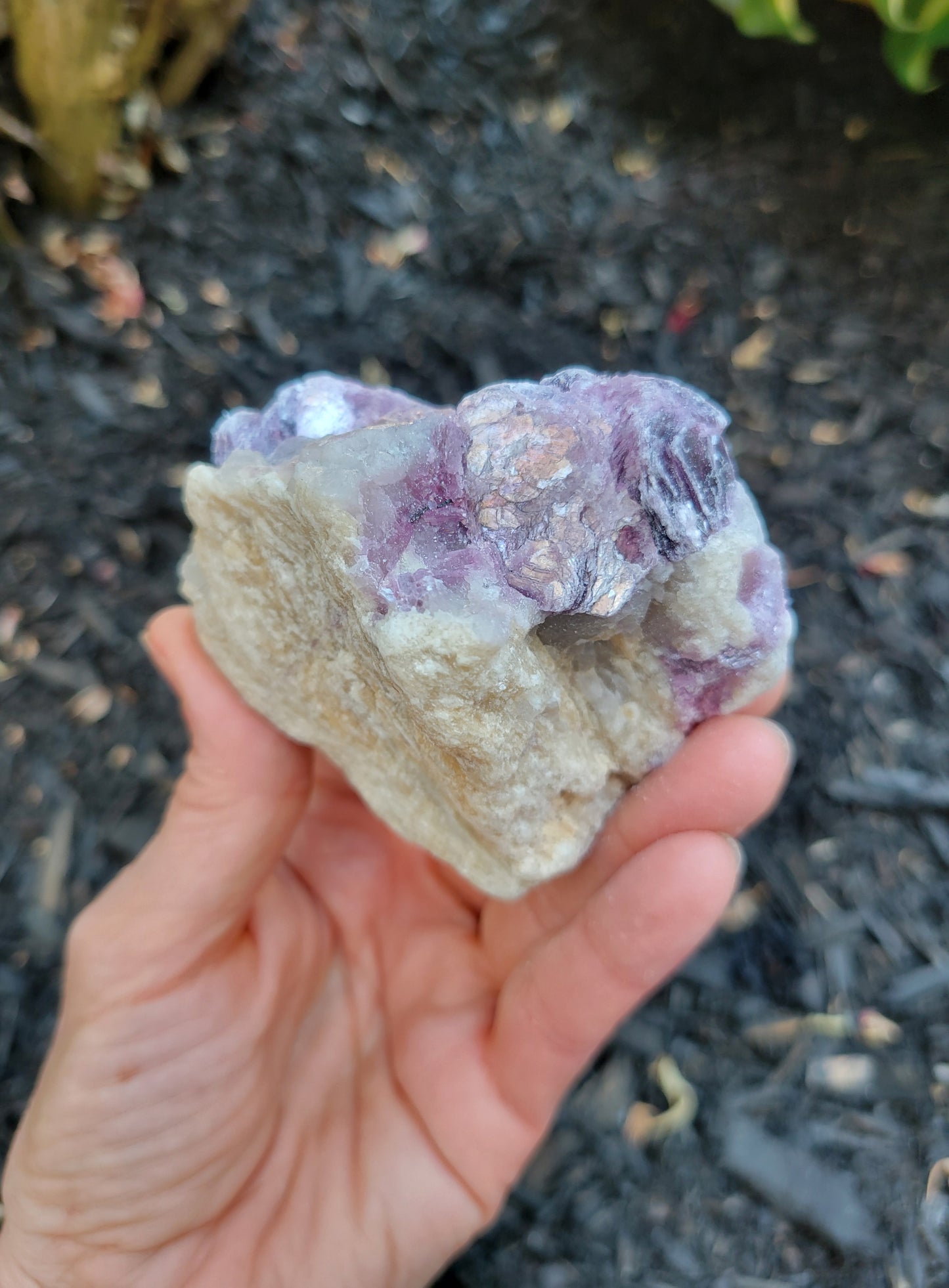 Lepidolite, Smokey Quartz and Feldspar from Brazil