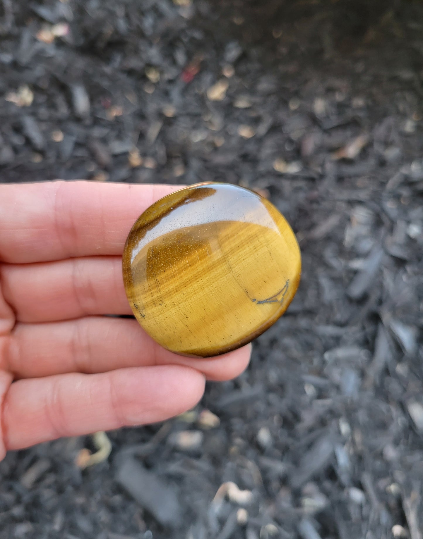 Tiger's Eye Flat Stone from South Africa