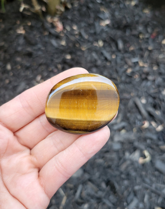 Tiger's Eye Flat Stone from South Africa