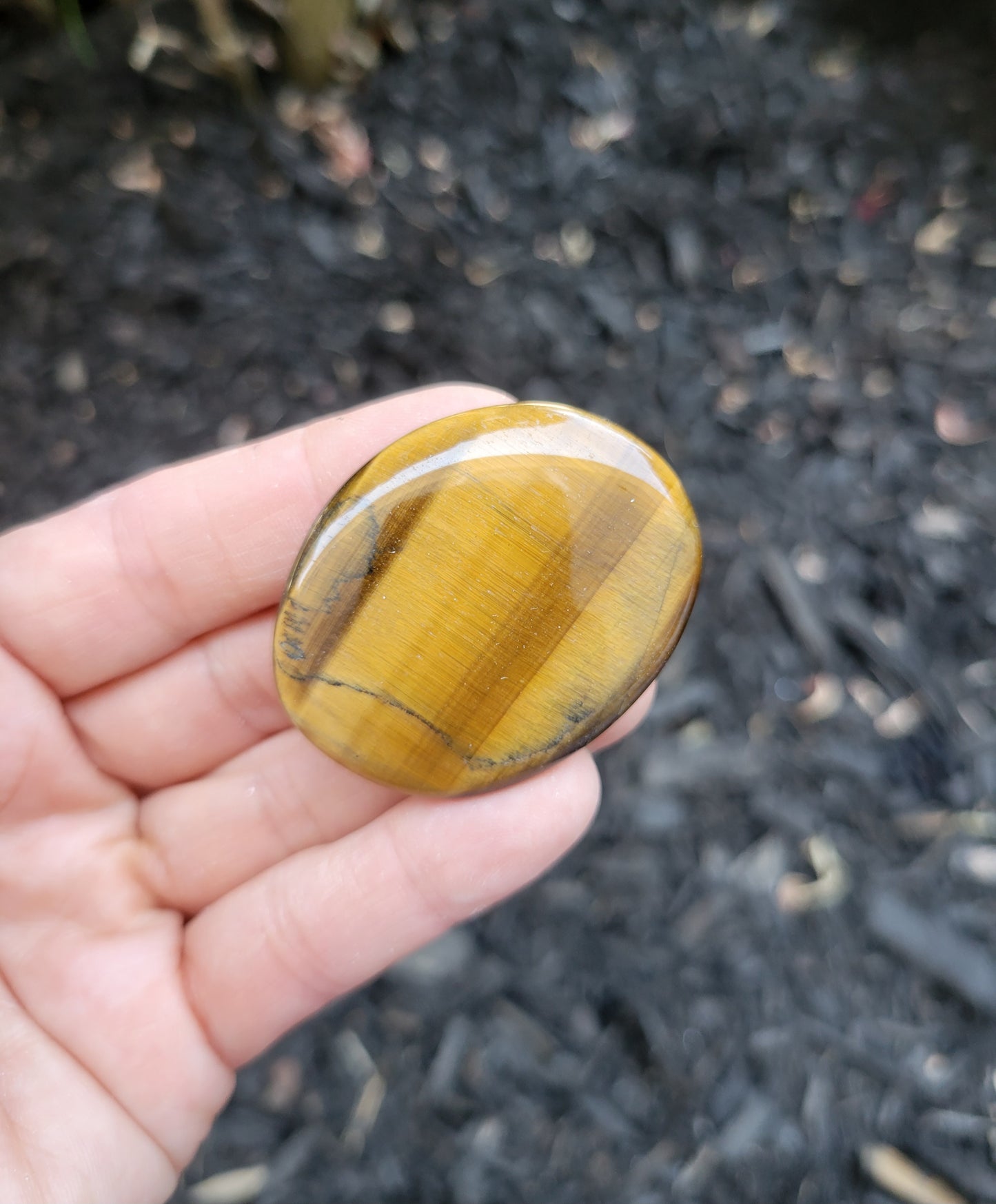 Tiger's Eye Flat Stone from South Africa