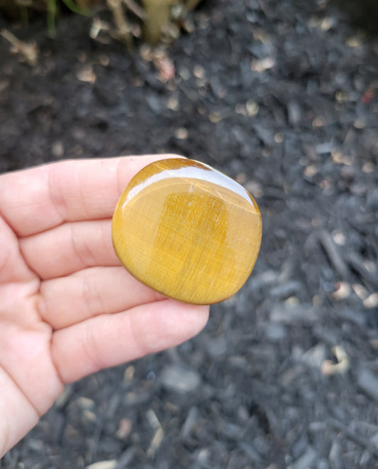 Tiger's Eye Flat Stone from South Africa