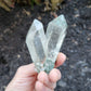 Himalayan Cathedral Quartz Twin with Clinochlore Phantom from Himachal Pradesh, India