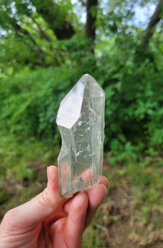 Himalayan Cathedral Quartz with Clinochlore Phantom from Himachal Pradesh, India